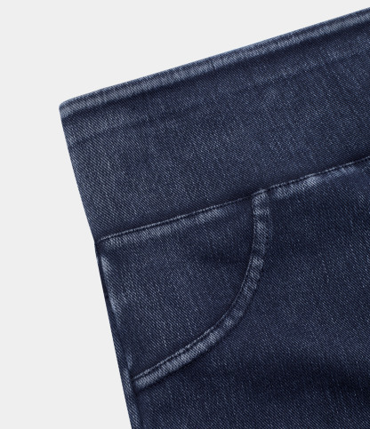 High Waisted Pocket Denim Casual Leggings