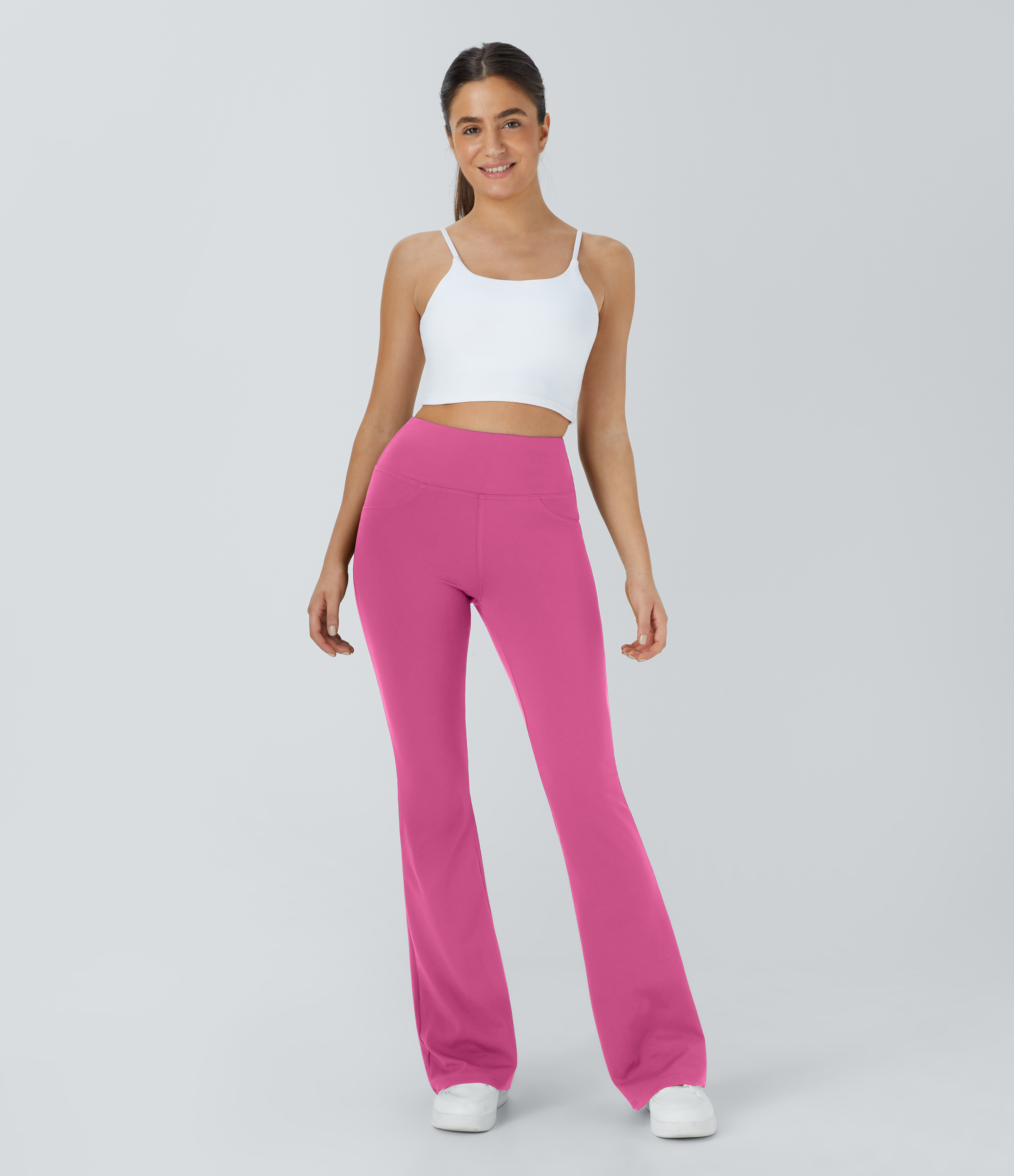 High Waisted Pocket Flare Yoga Leggings