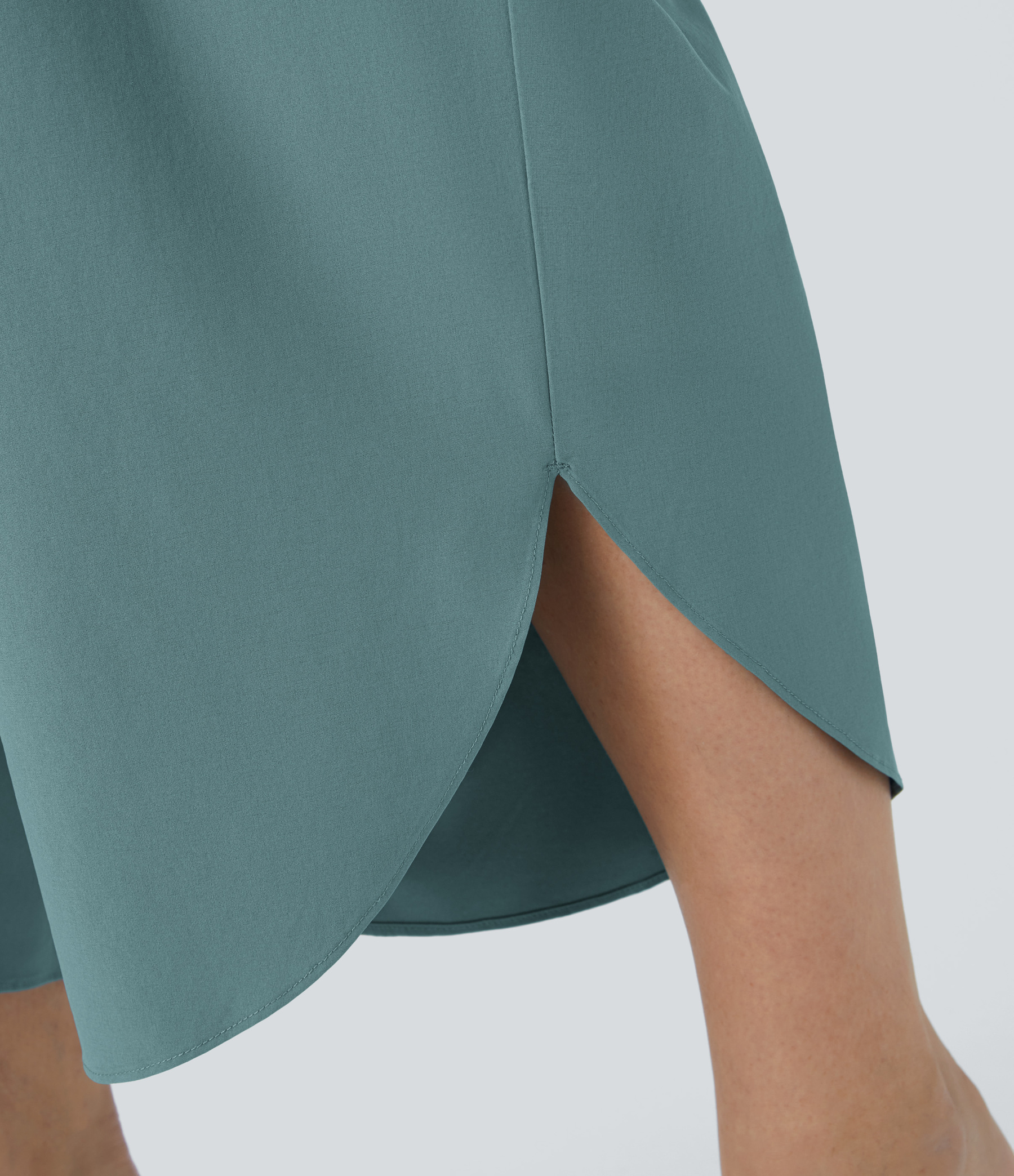 High Waisted Crossover Pocket Quick Dry Plus Size Pants