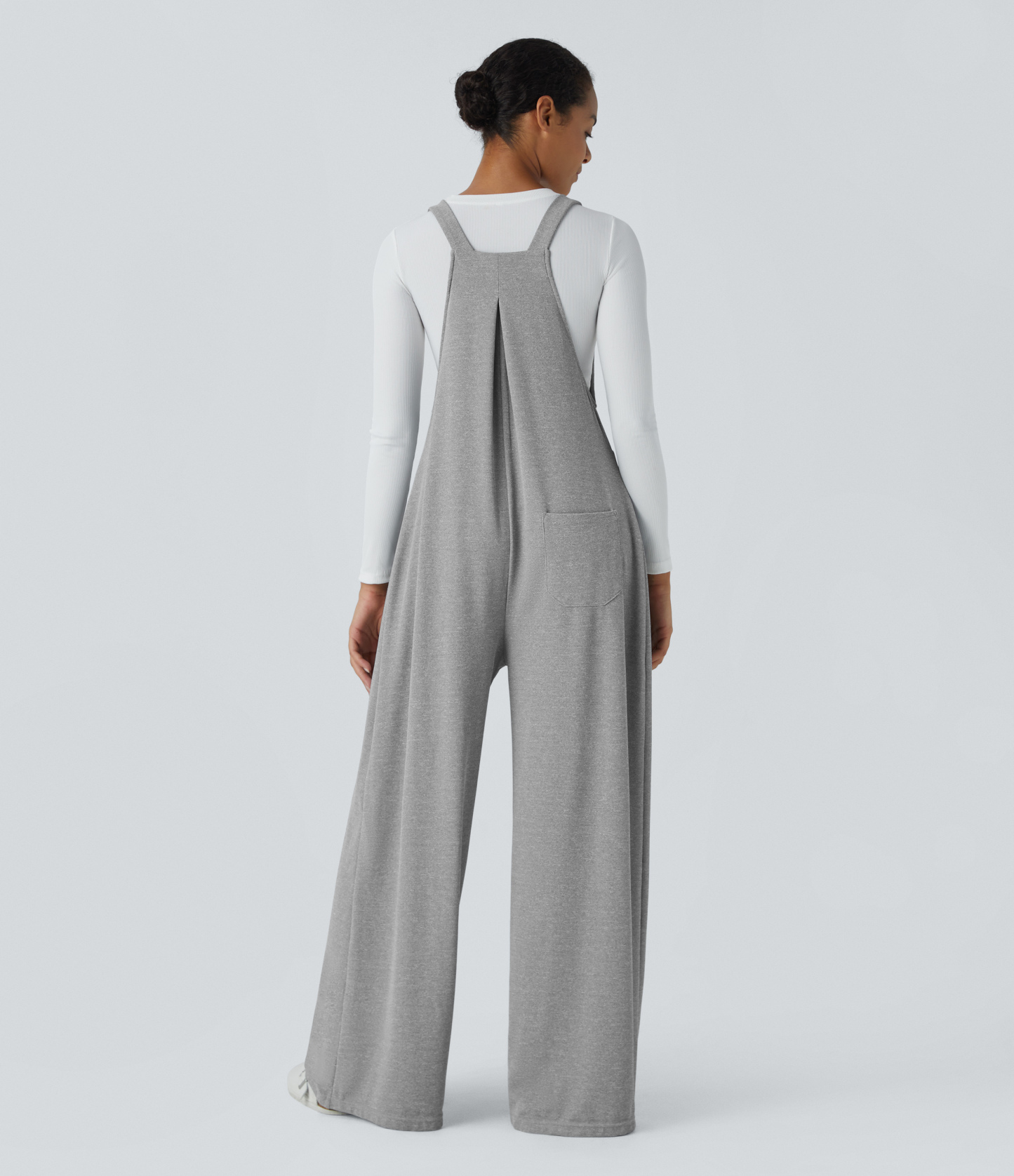 Pockets Waffle Casual Overalls