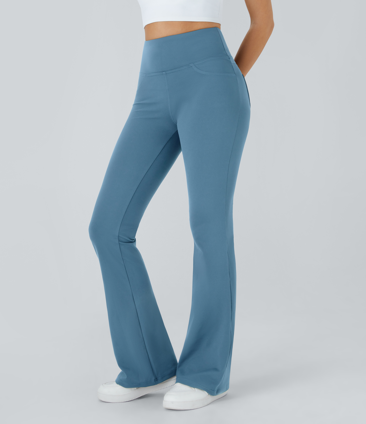 High Waisted Pocket Flare Yoga Leggings