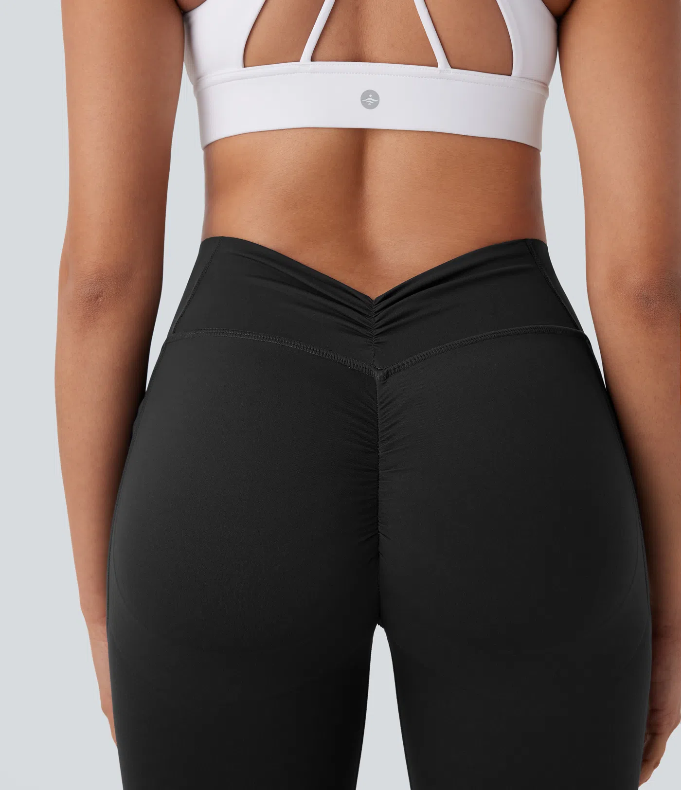 High Waisted Tummy Control Butt Lifting Ruched Pocket Shaping Yoga Leggings