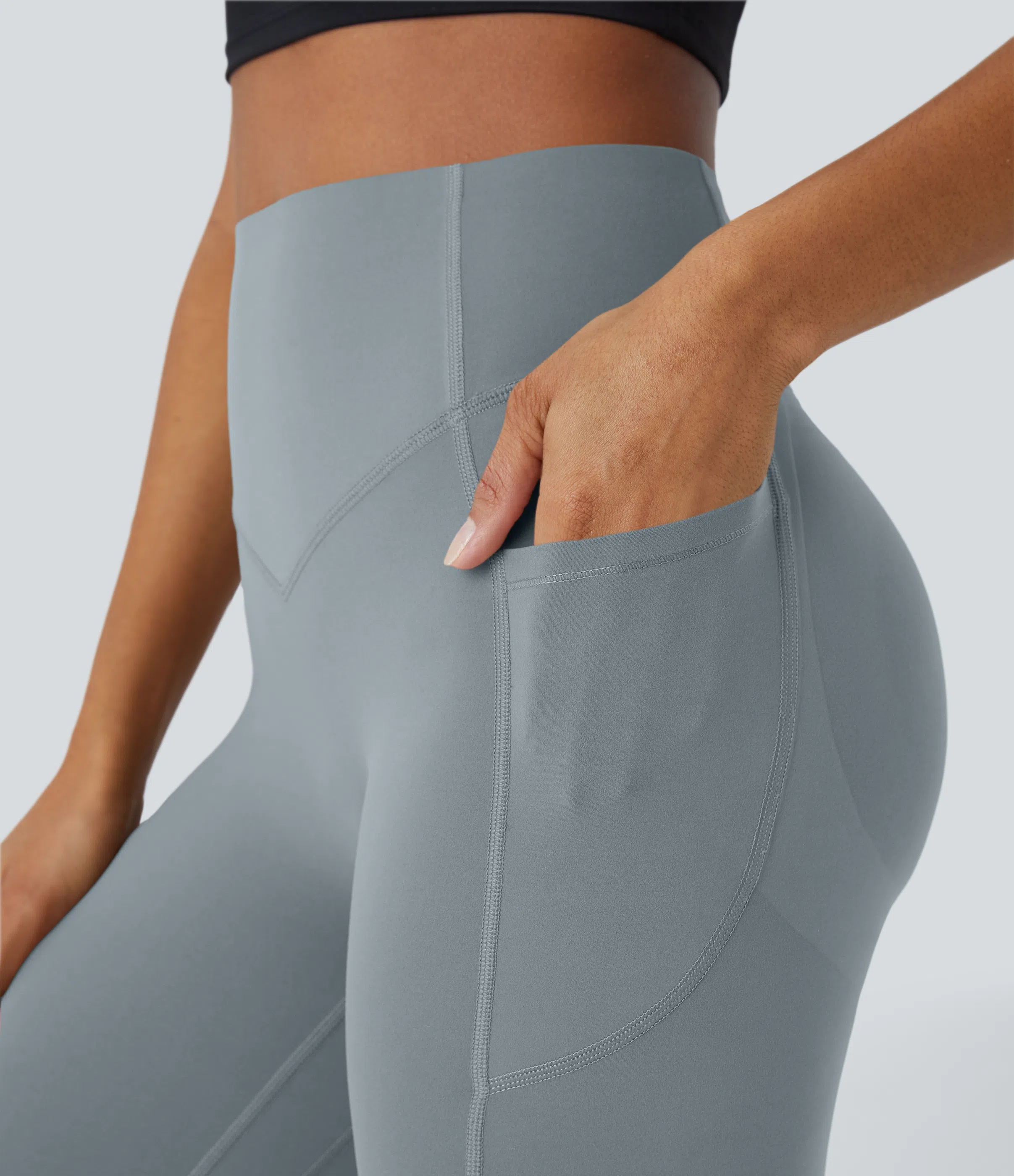 High Waisted Scrunch Butt Lifting Tummy Control Pocket Shaping Training Leggings