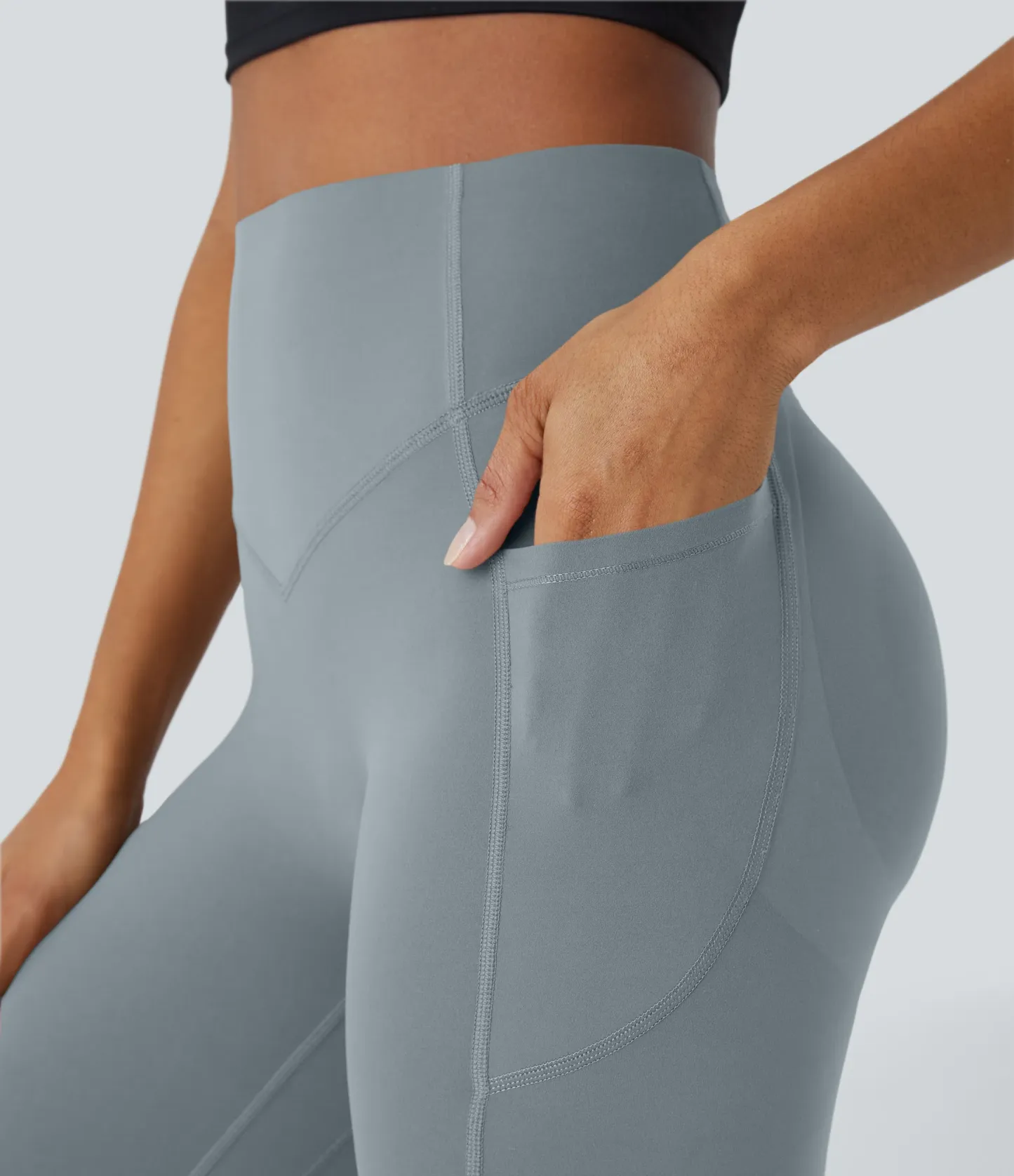 High Waisted Scrunch Butt Lifting Tummy Control Pocket Shaping Training Leggings