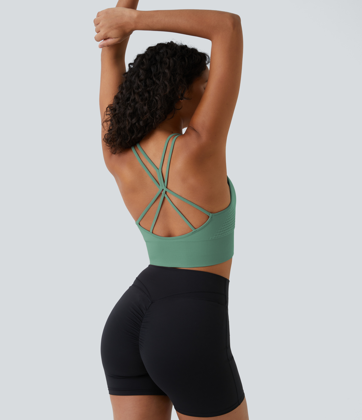 OneForm Seamless Flow Low Support Ruched Double Straps Sports Bra A-C Cups