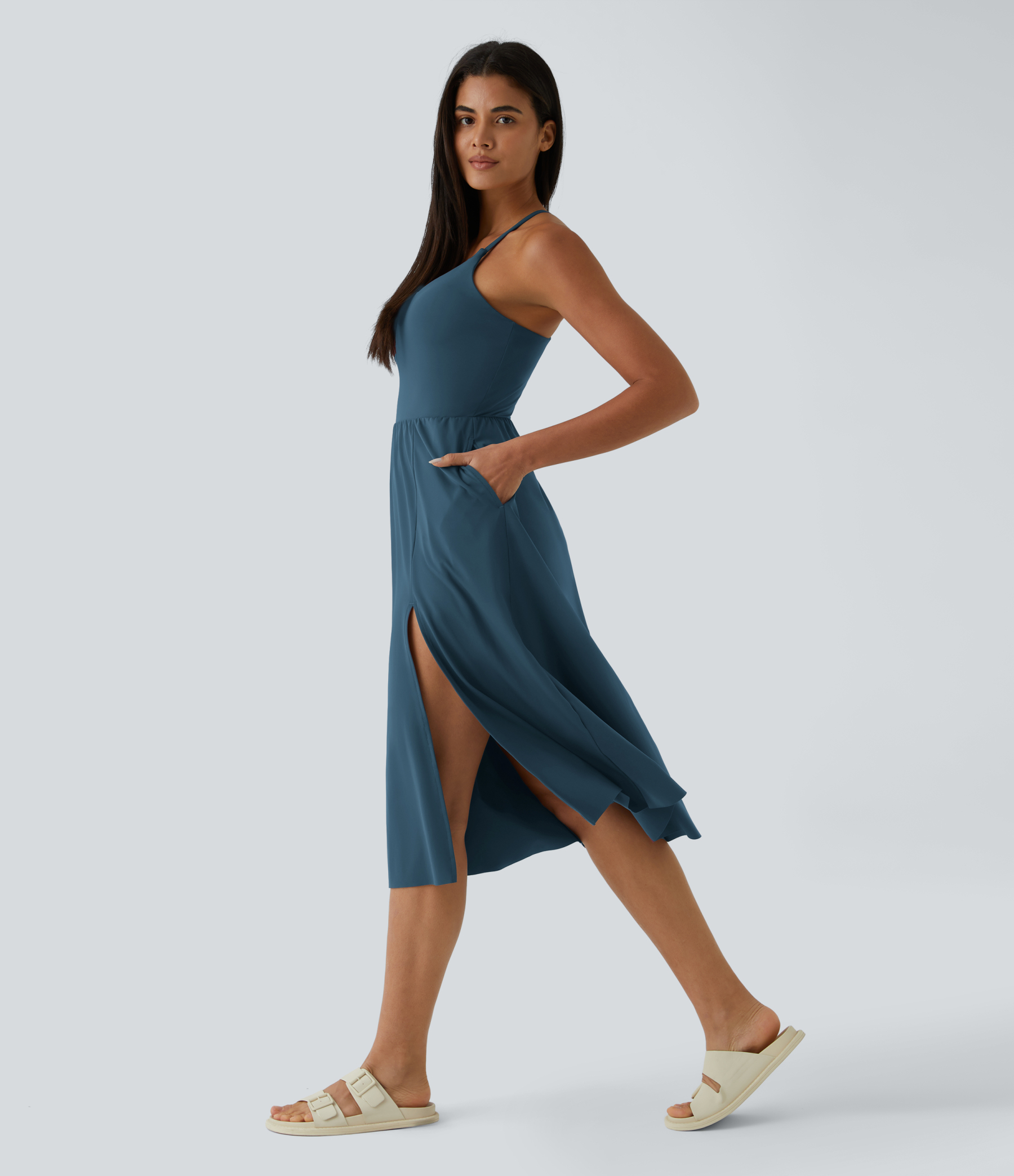 Everyday Midi Chill Dress-La Land