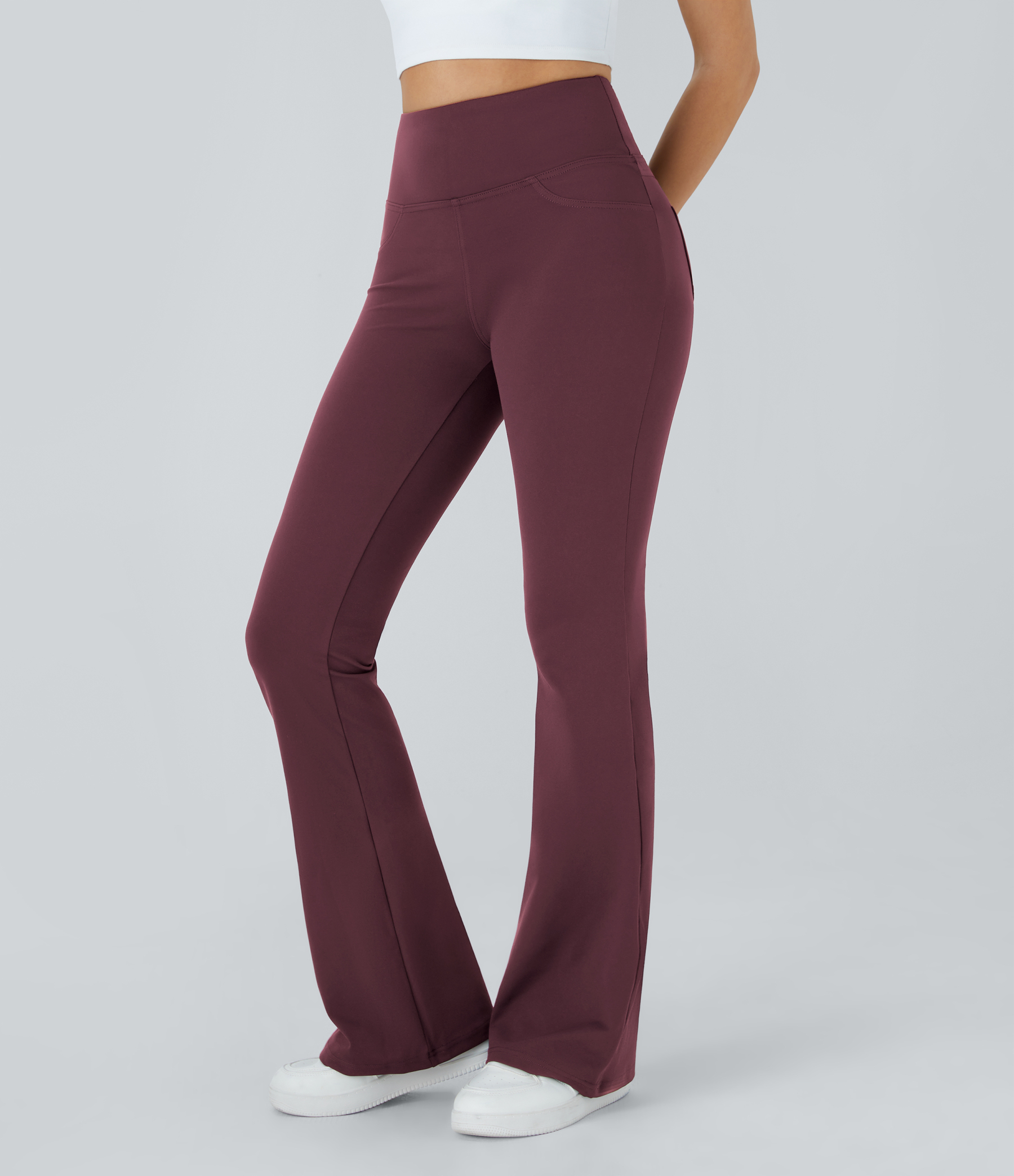 High Waisted Pocket Flare Yoga Leggings