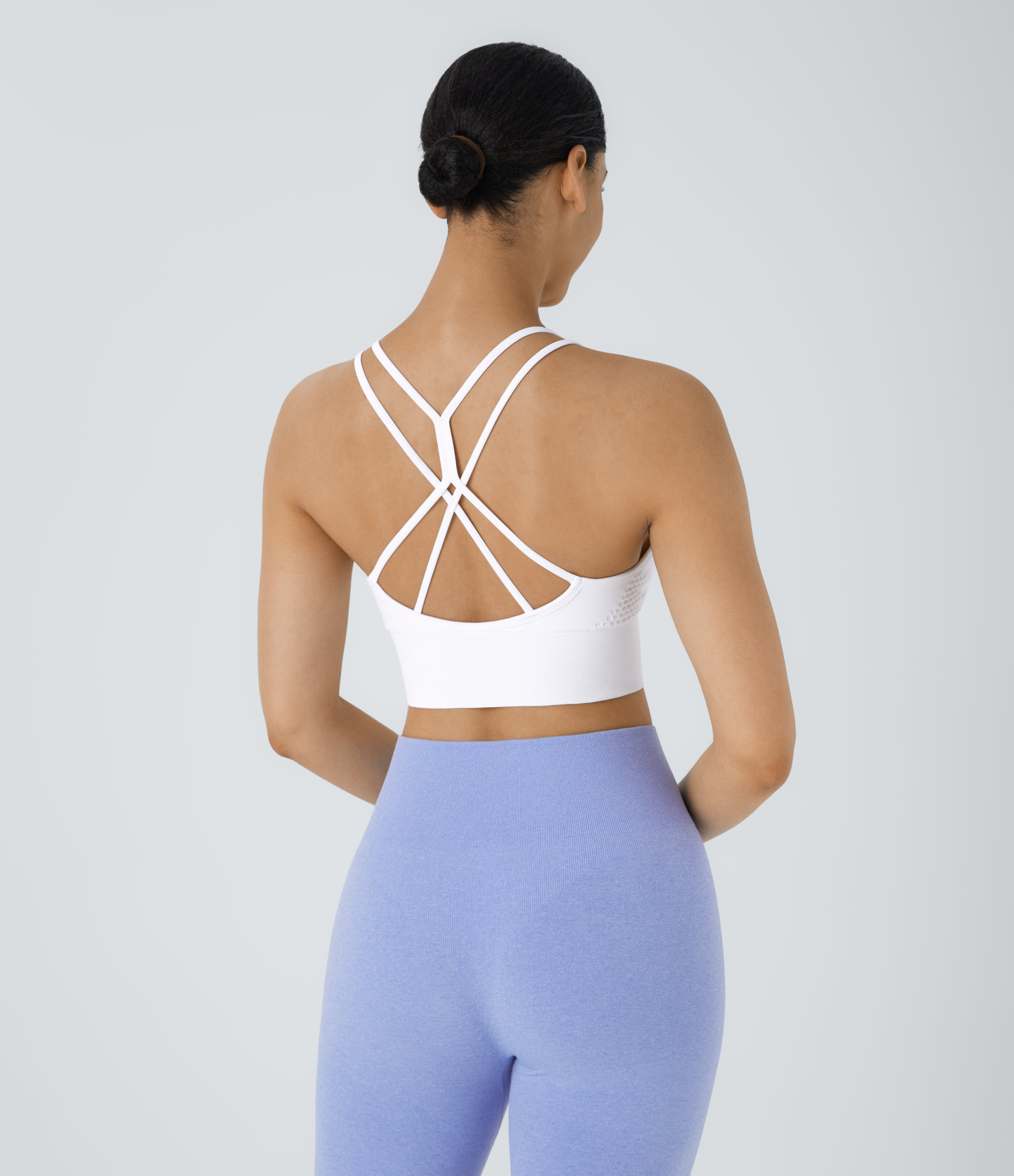 OneForm Seamless Flow Low Support Ruched Double Straps Sports Bra A-C Cups