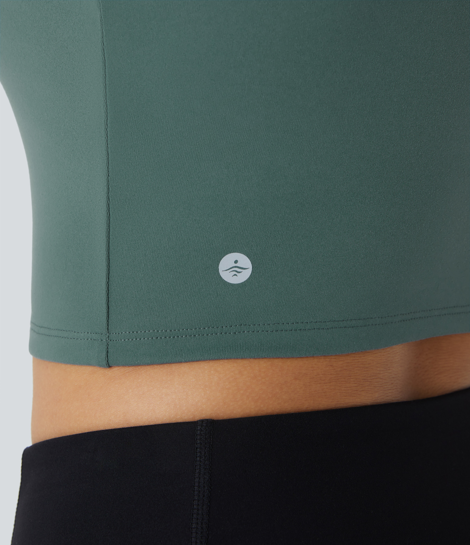 Basic Padded Workout Cropped Low Support Tank Top A-C Cups