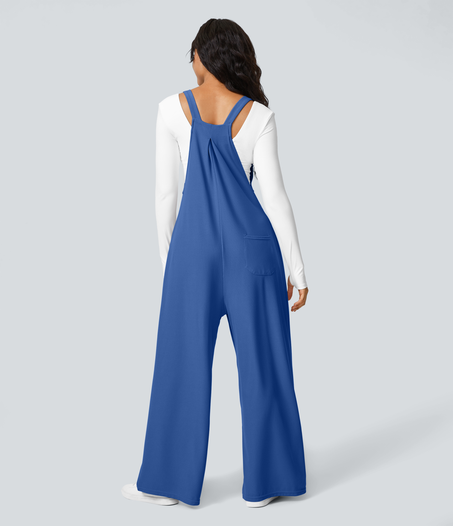 Pockets Waffle Casual Overalls