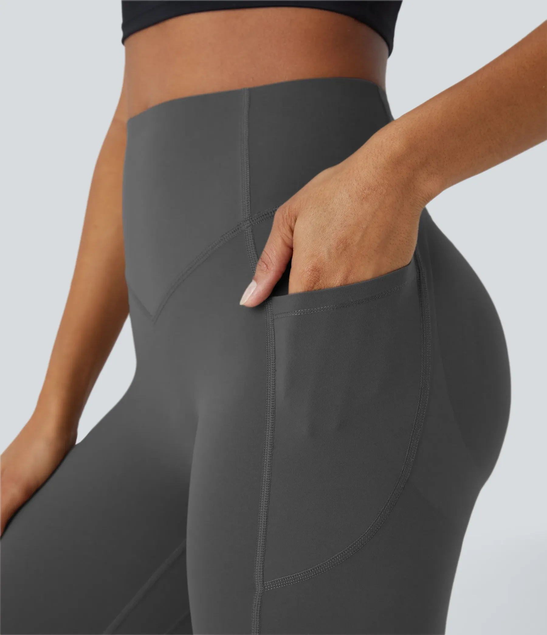 High Waisted Scrunch Butt Lifting Tummy Control Pocket Shaping Training Leggings