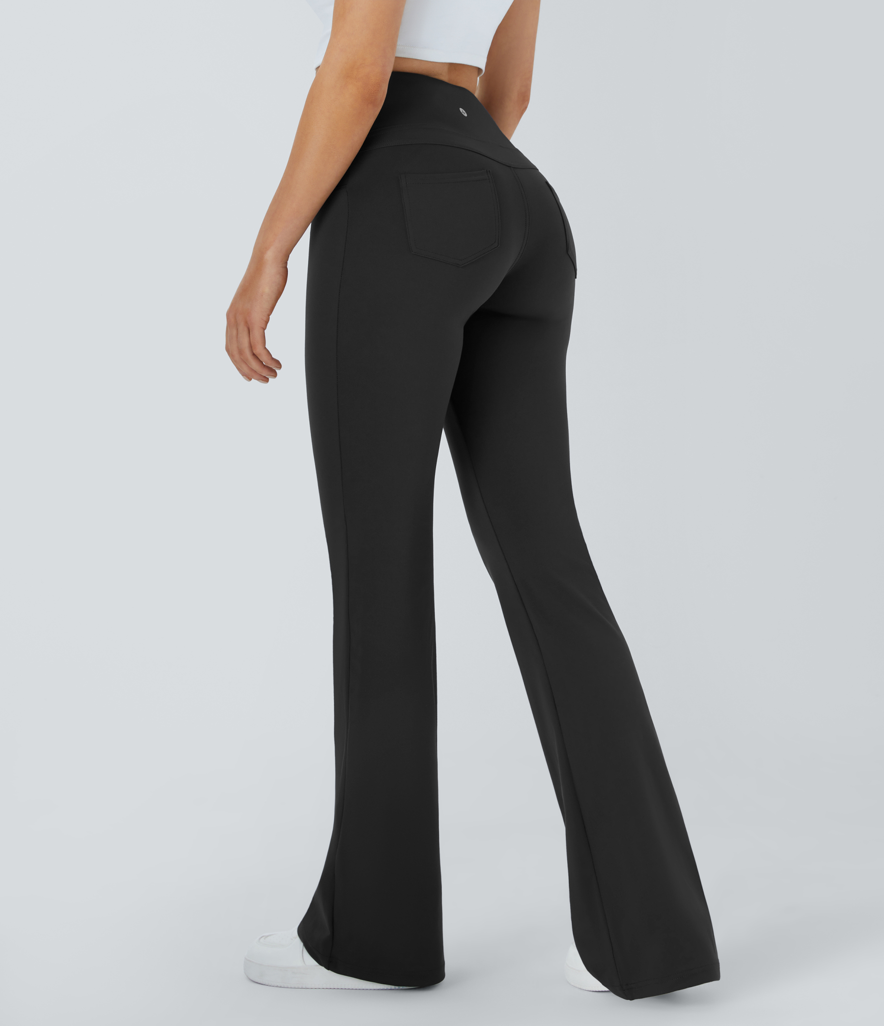 High Waisted Pocket Flare Yoga Leggings