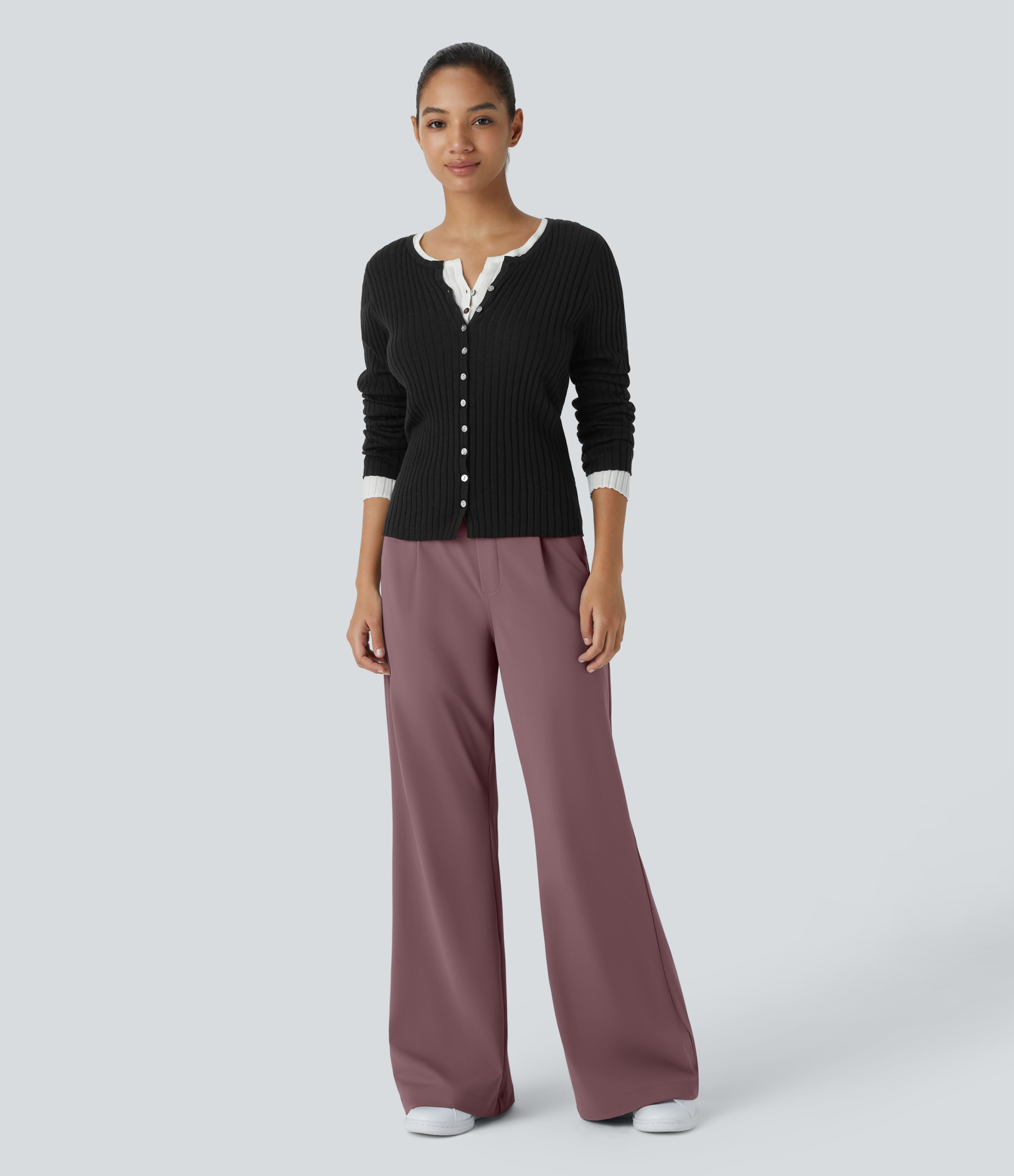 DayStretch High Waisted Pocket Work Flare Pants