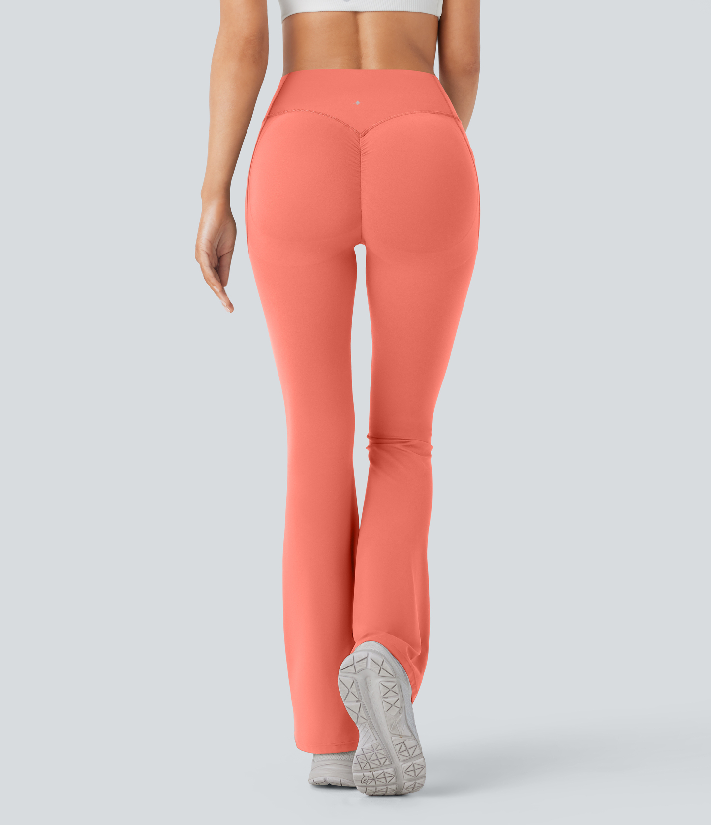 High Waisted Scrunch Butt Lifting Tummy Control Pocket Shaping Yoga Bootcut Leggings
