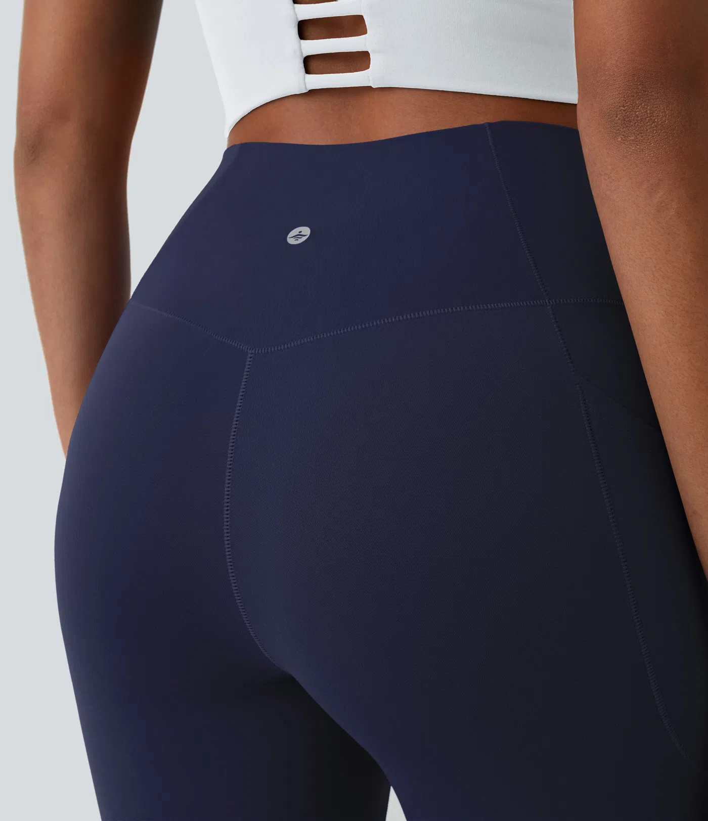 Crossover Pocket Plain Leggings-UPF50+