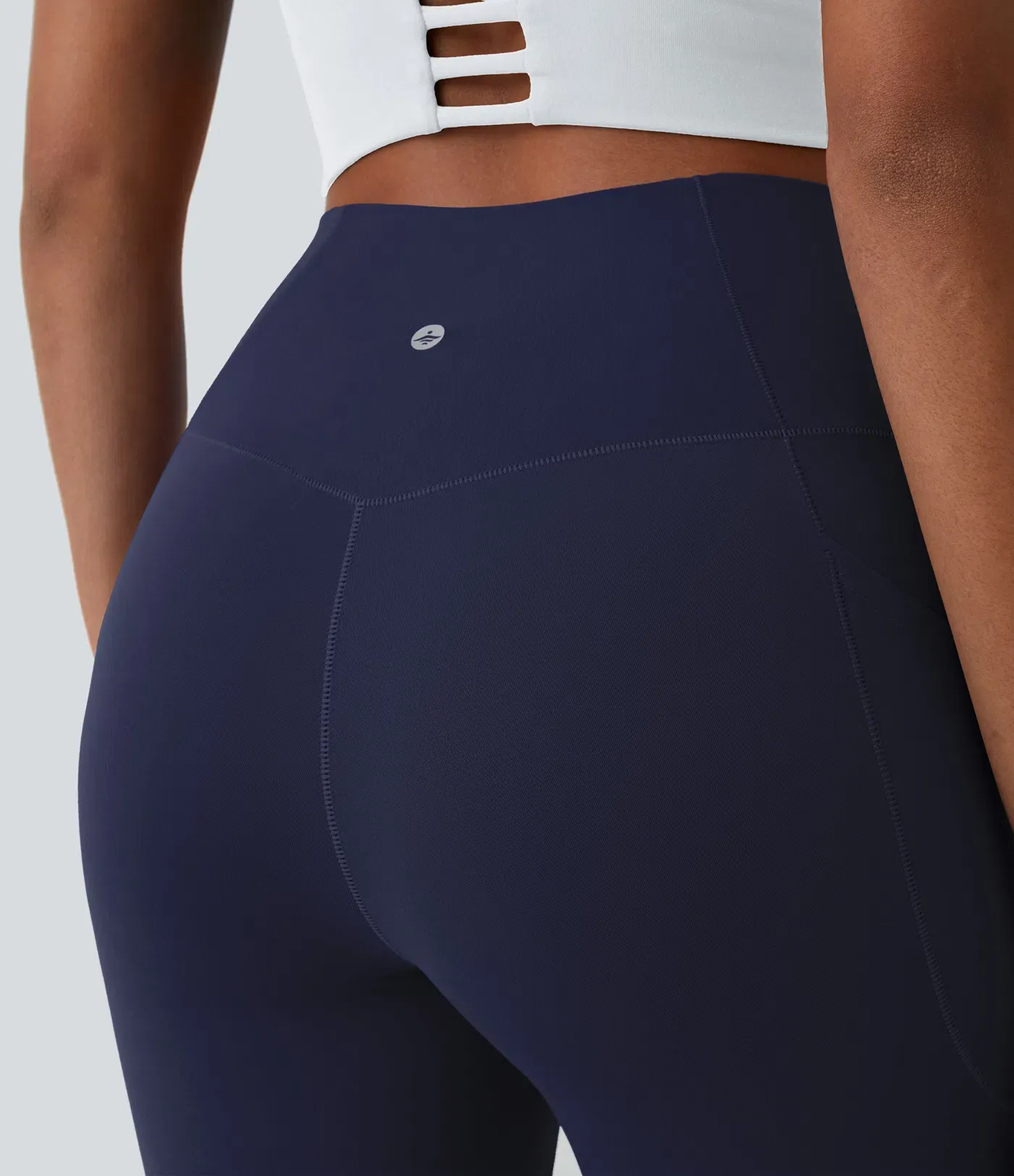 Crossover Pocket Plain Leggings-UPF50+