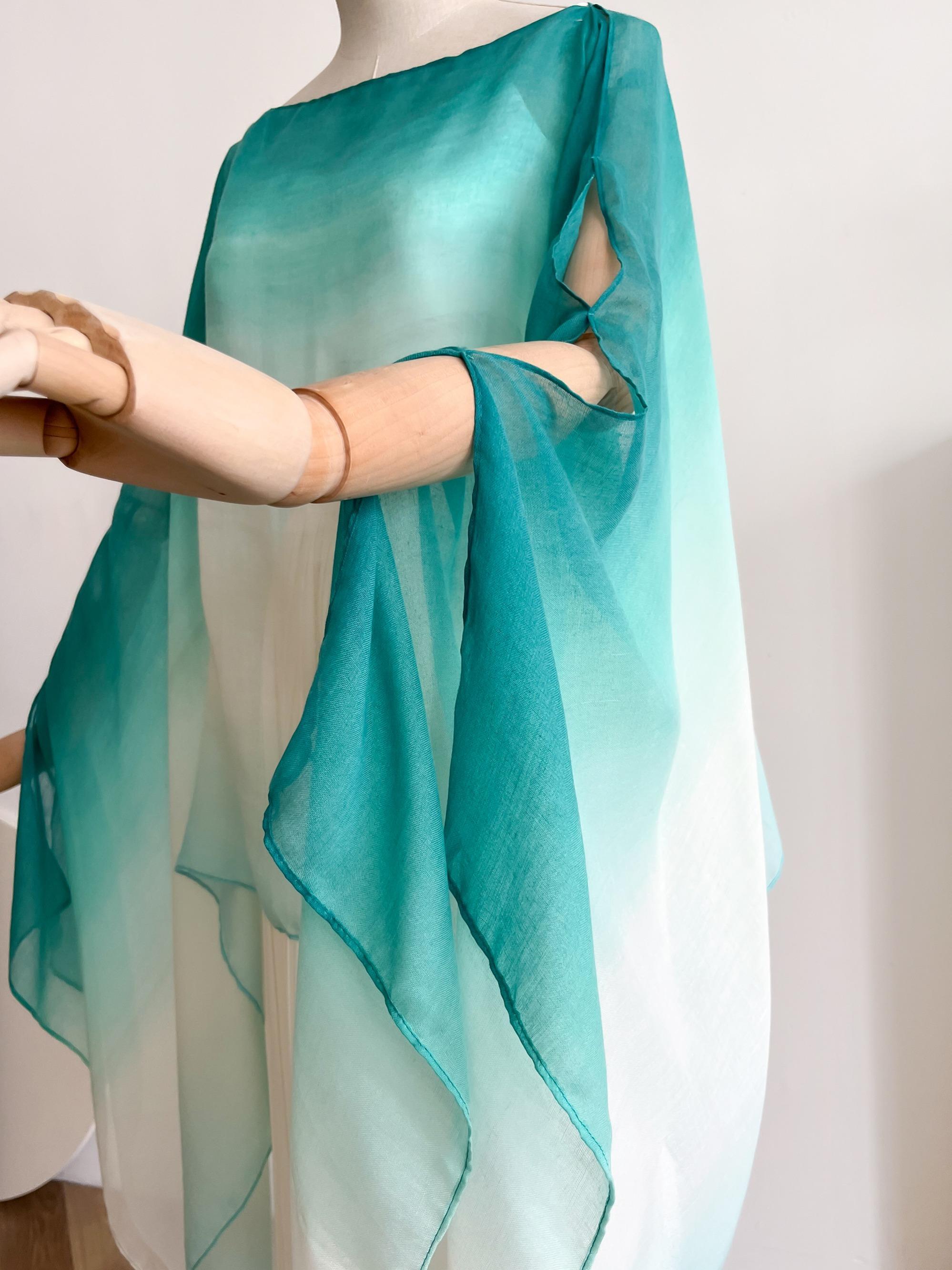 Women's Ombre Print Viscose Shawl, Casual Versatile Summer Scarf for All Seasons, Fashion Modern Accessory for Women & Girls