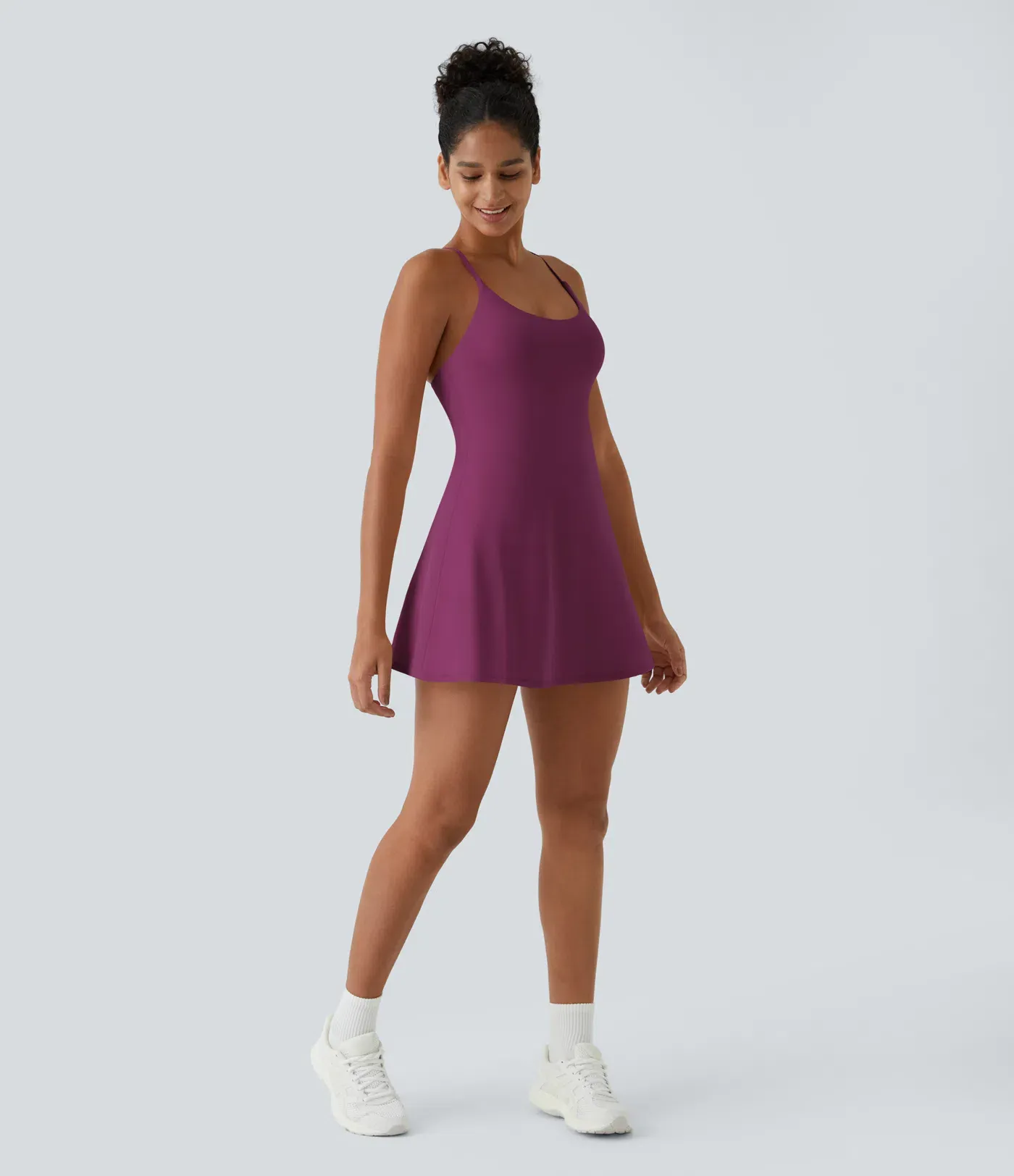 Open Back Plush Sports Dress-easy To Wear And Take Off Version
