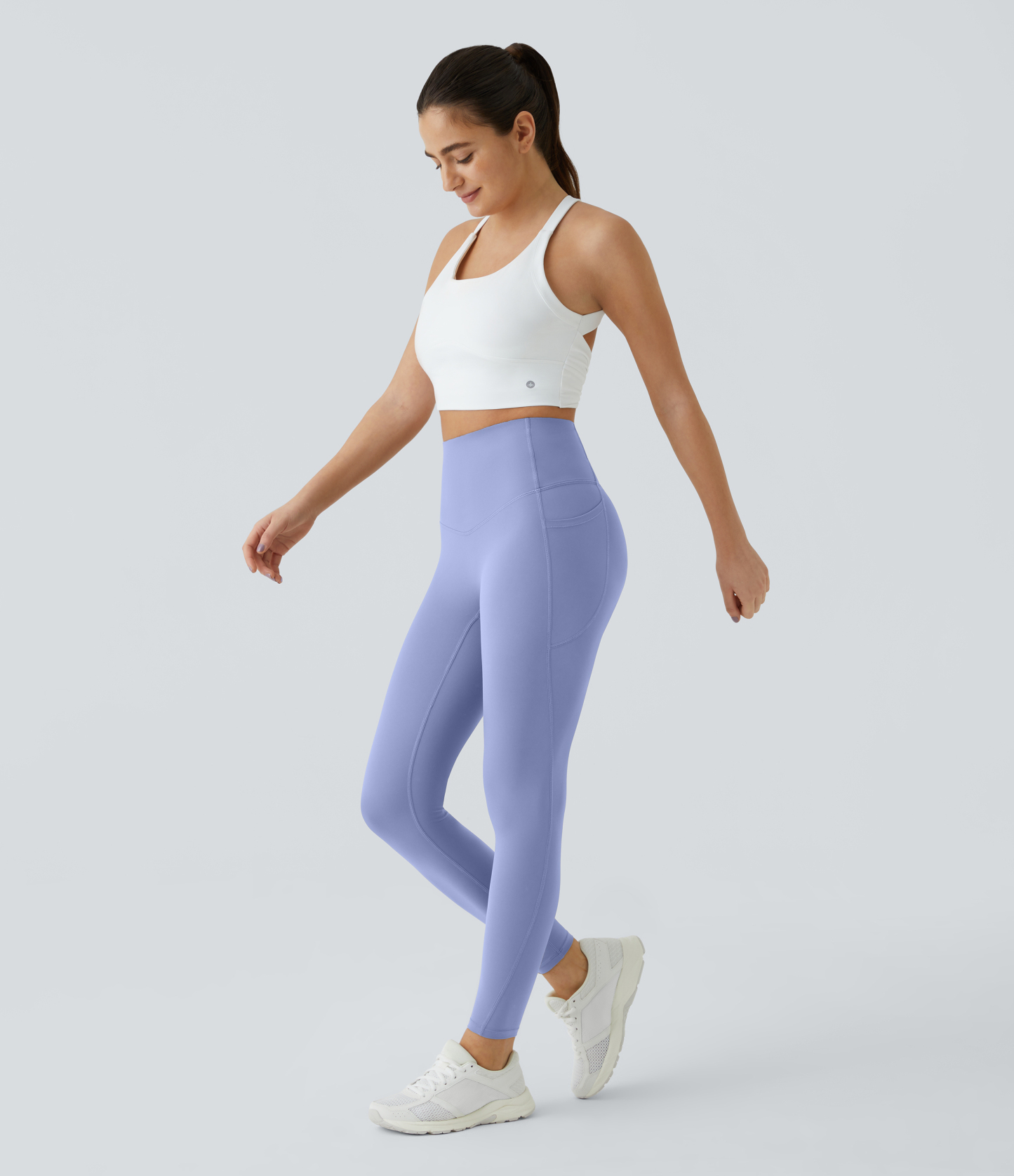 High Waisted Tummy Control Pocket Shaping Training Leggings