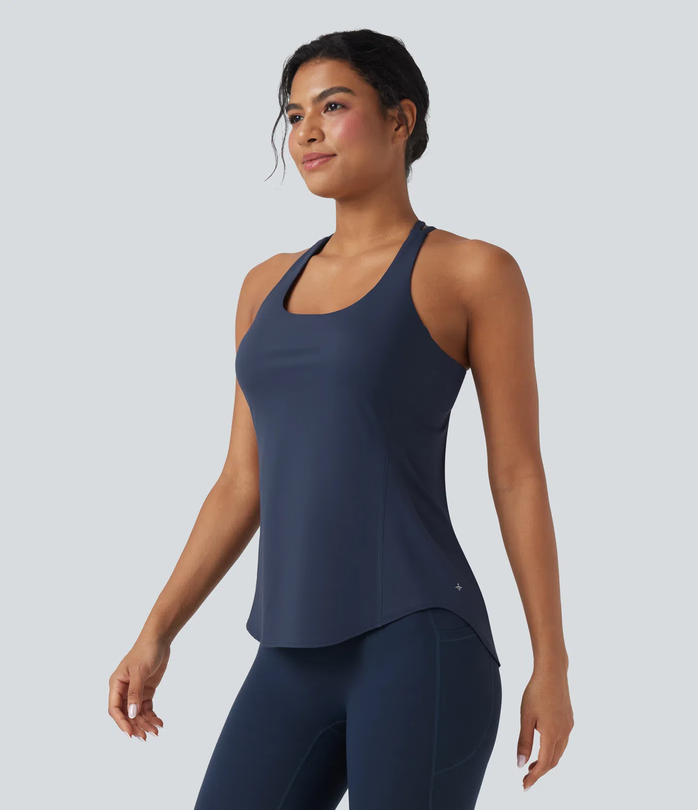 Crewneck Cross Backless Running Vest D-F Cup