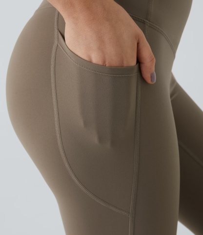 High Waisted Tummy Control Pocket Shaping Training Leggings