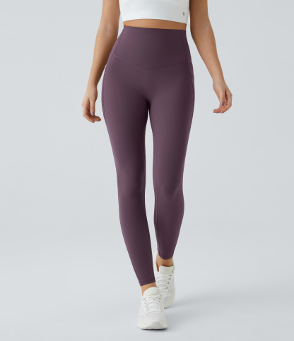 High Waisted Tummy Control Pocket Shaping Training Leggings