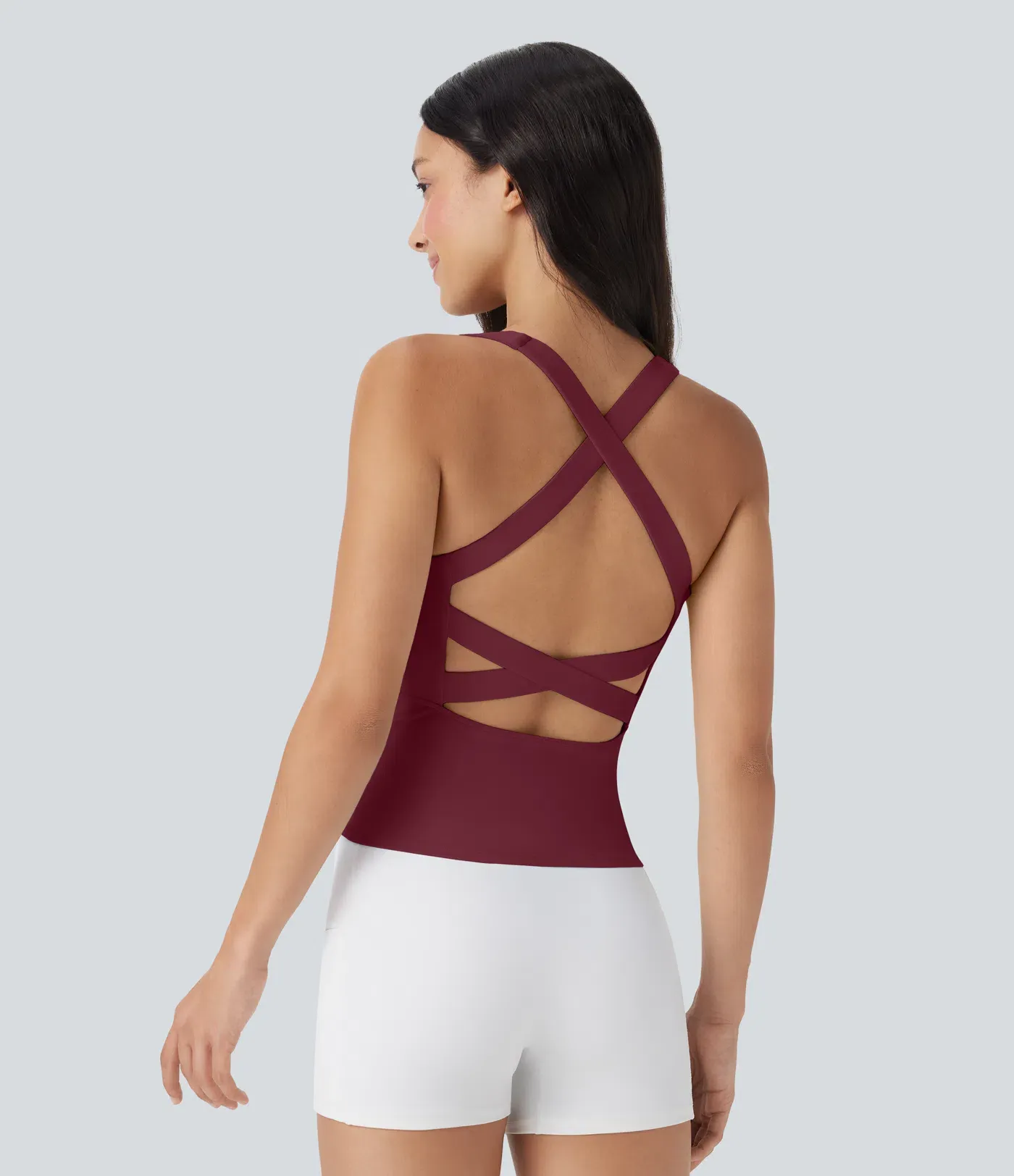 Breathable Square Collar Short Cool Touch Running Vest-extended-UPF50