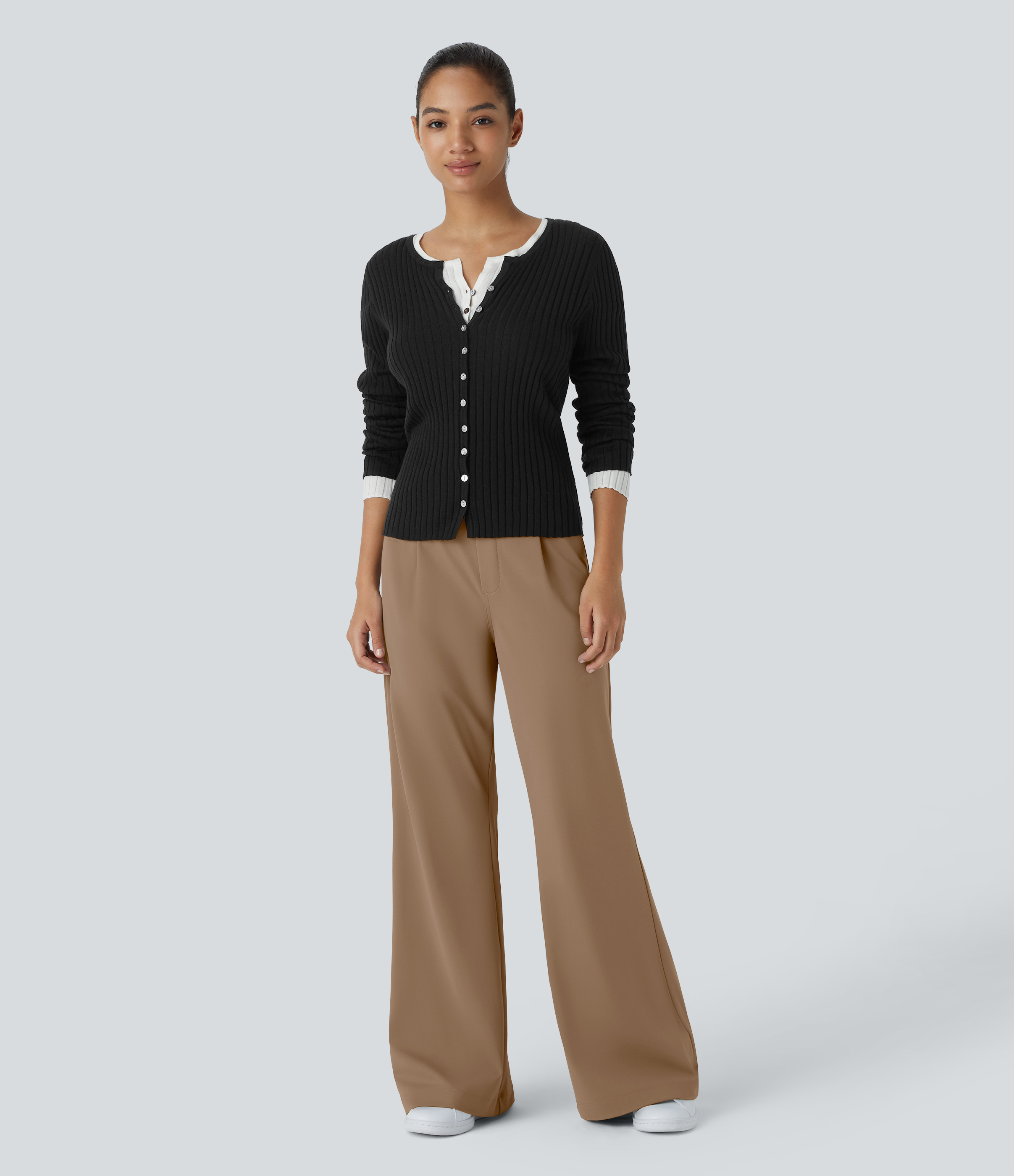DayStretch High Waisted Pocket Work Flare Pants