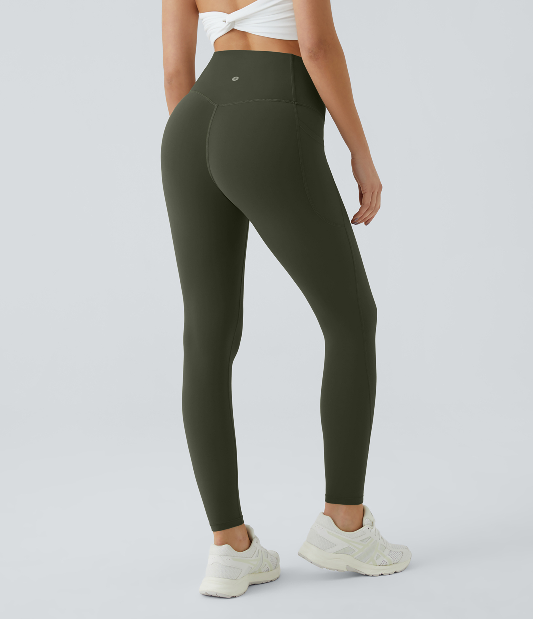 High Waisted Tummy Control Pocket Shaping Training Leggings
