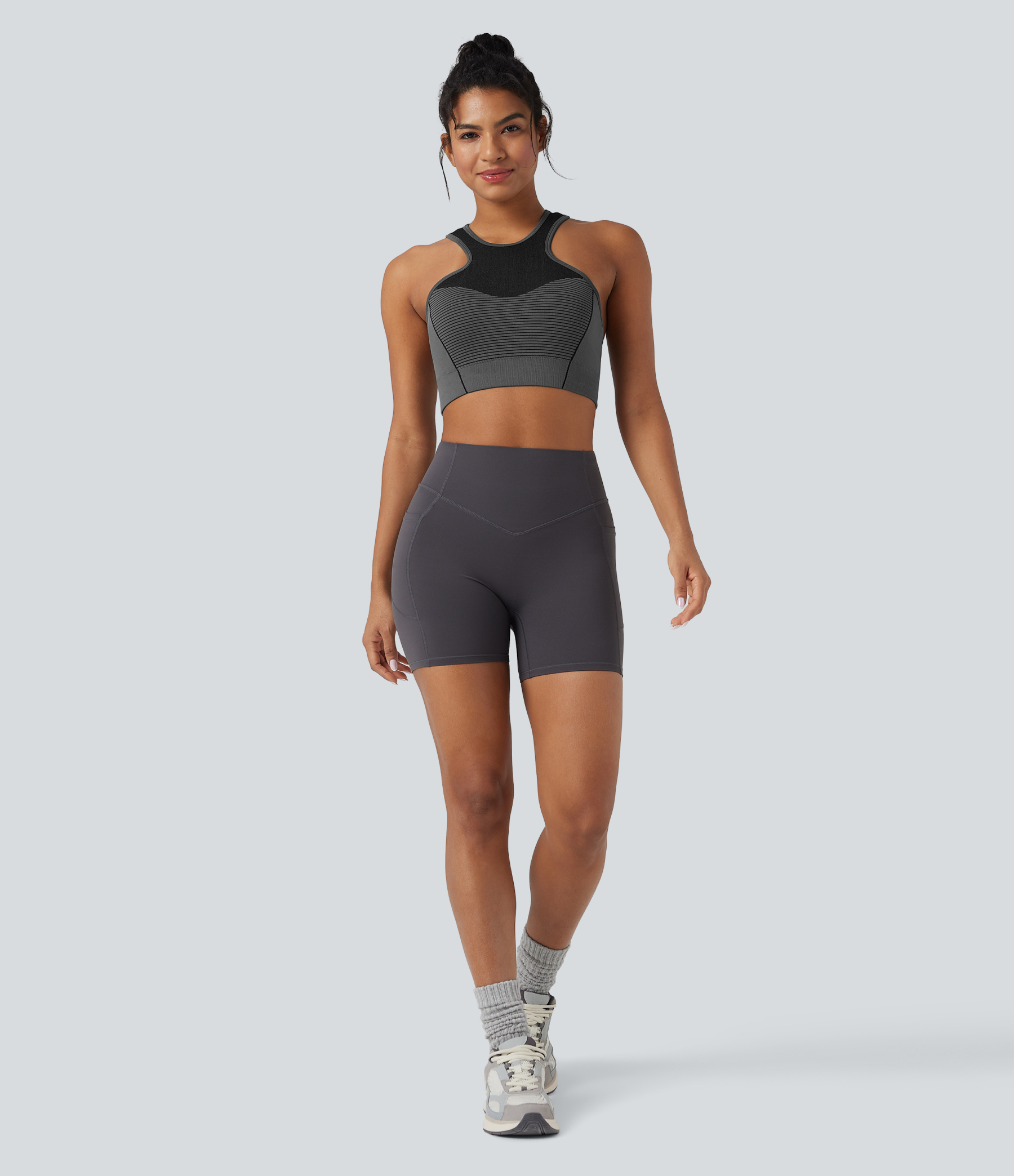 OneForm Seamless Flow Low Support Racerback Yoga Sports Bra