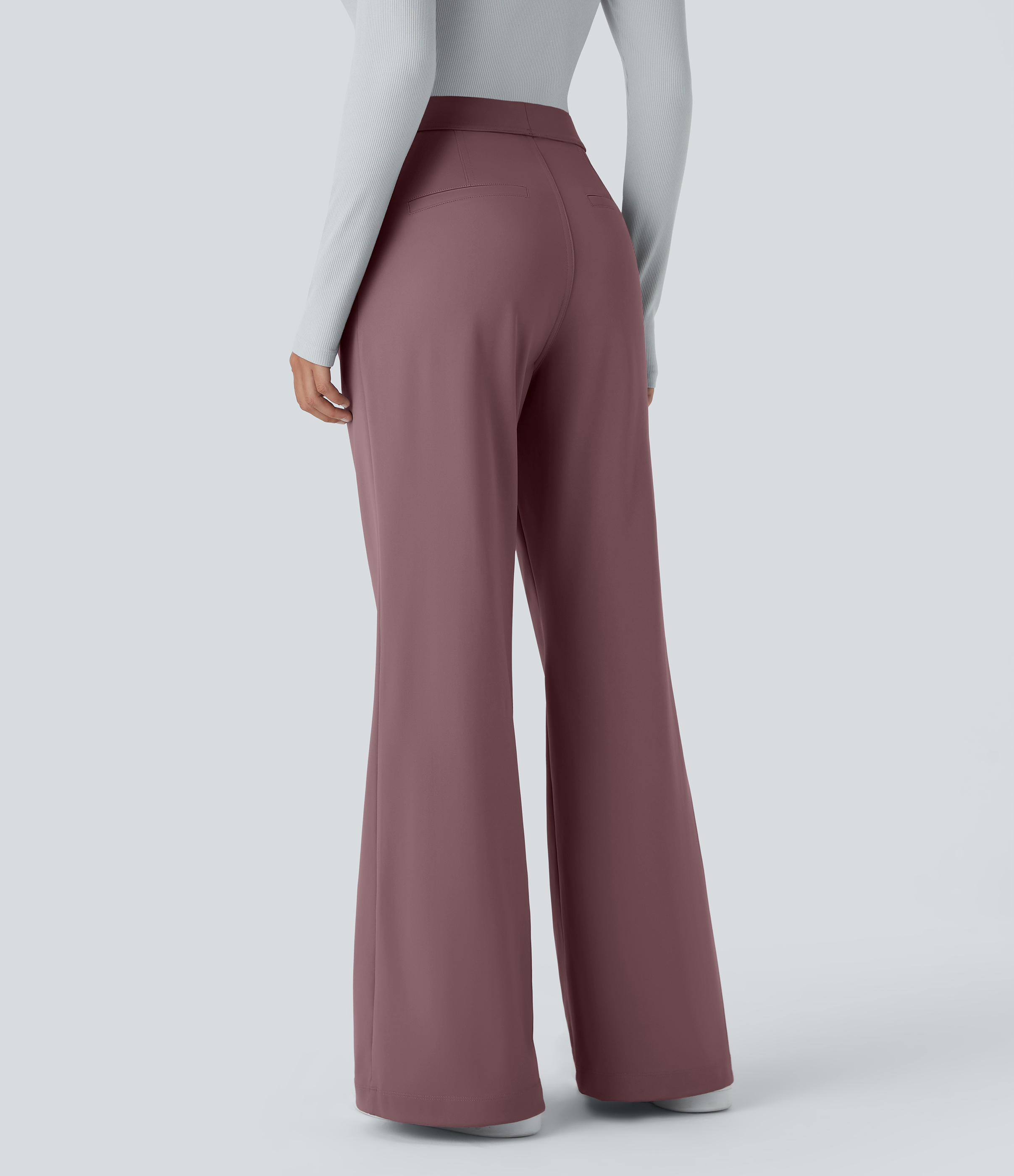 DayStretch High Waisted Pocket Work Flare Pants