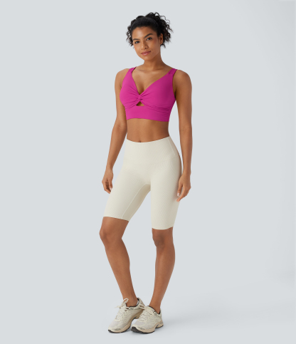 SoftlyZero™ Airy Low Support Cut Out Cool Touch Yoga Sports Bra D-F Cups-UPF50+