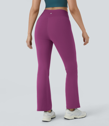 DayStretch High Waisted Crossover Flare Yoga Leggings