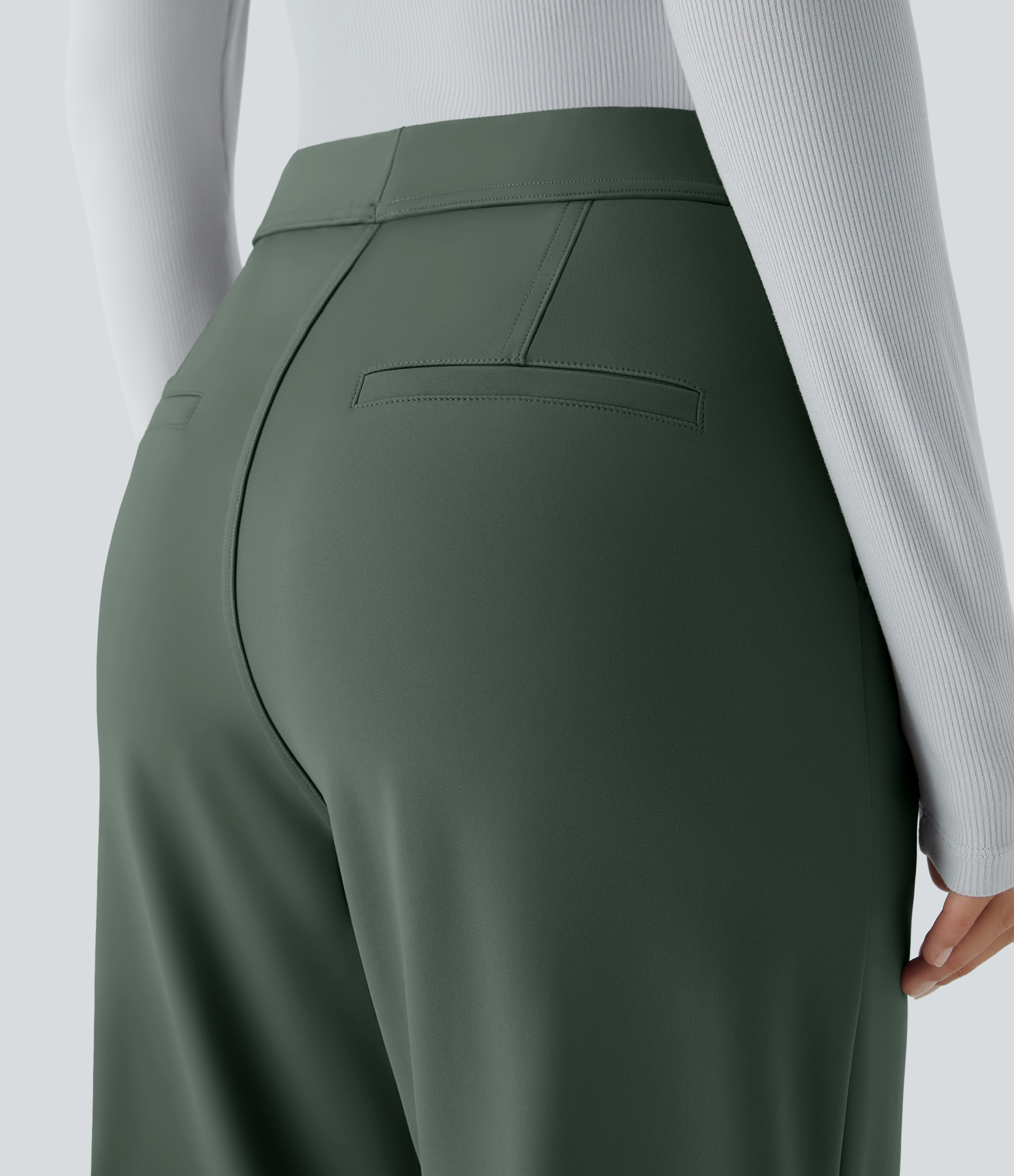 DayStretch High Waisted Pocket Work Flare Pants