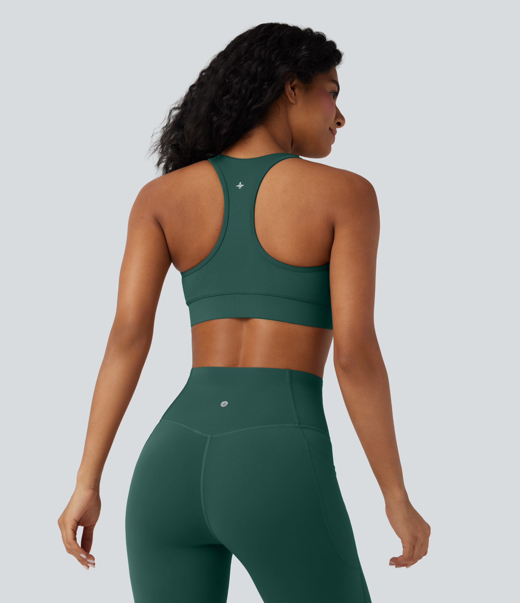 Halara UltraSculpt™ Medium Support V Neck Racerback Training Sports Bra