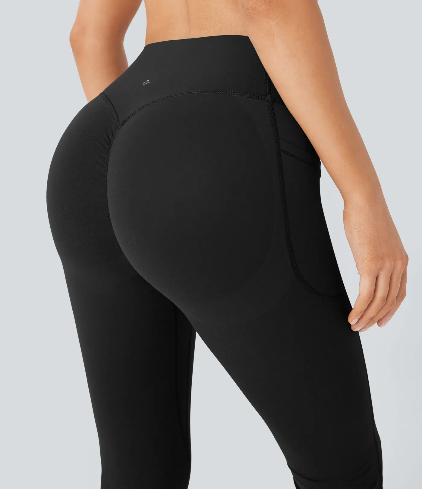 High Waisted Scrunch Butt Lifting Tummy Control Pocket Shaping Yoga Bootcut Leggings
