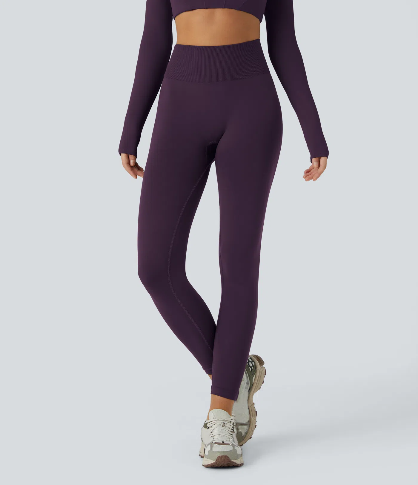 OneForm Seamless Flow Mid Rise Tummy Control Butt Lifting Yoga Leggings