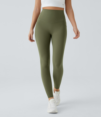 High Waisted Tummy Control Pocket Shaping Training Leggings