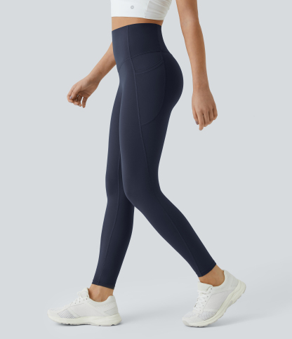 High Waisted Tummy Control Pocket Shaping Training Leggings
