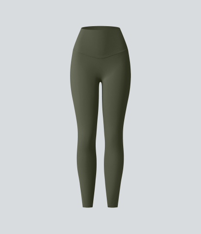 High Waisted Tummy Control Pocket Shaping Training Leggings