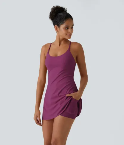 Open Back Plush Sports Dress-easy To Wear And Take Off Version