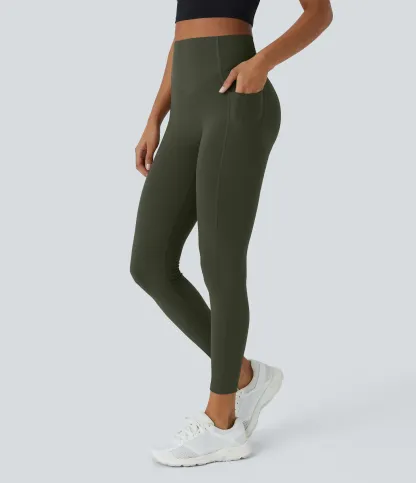 High Waisted Scrunch Butt Lifting Tummy Control Pocket Shaping Training Leggings