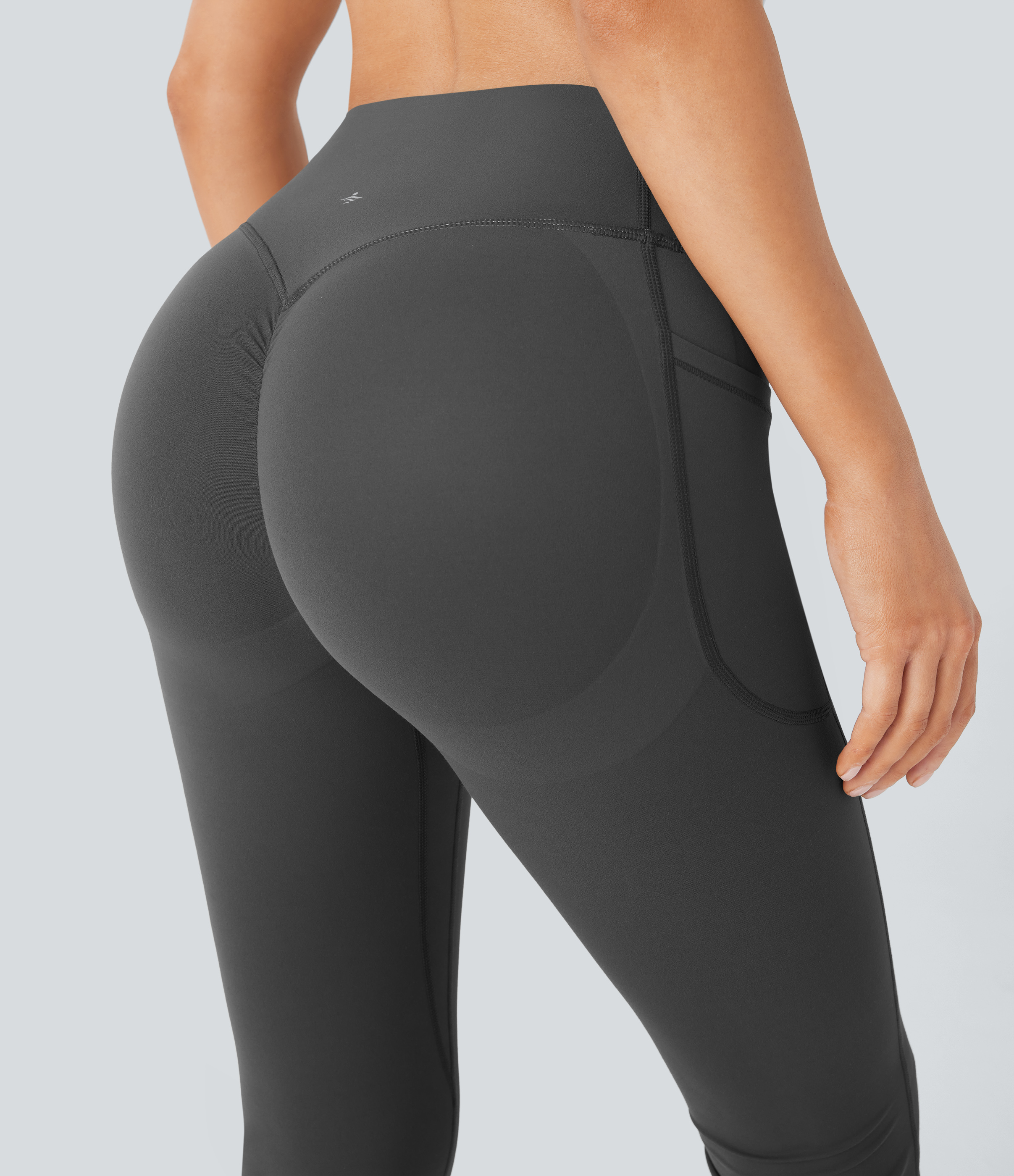 High Waisted Scrunch Butt Lifting Tummy Control Pocket Shaping Yoga Bootcut Leggings