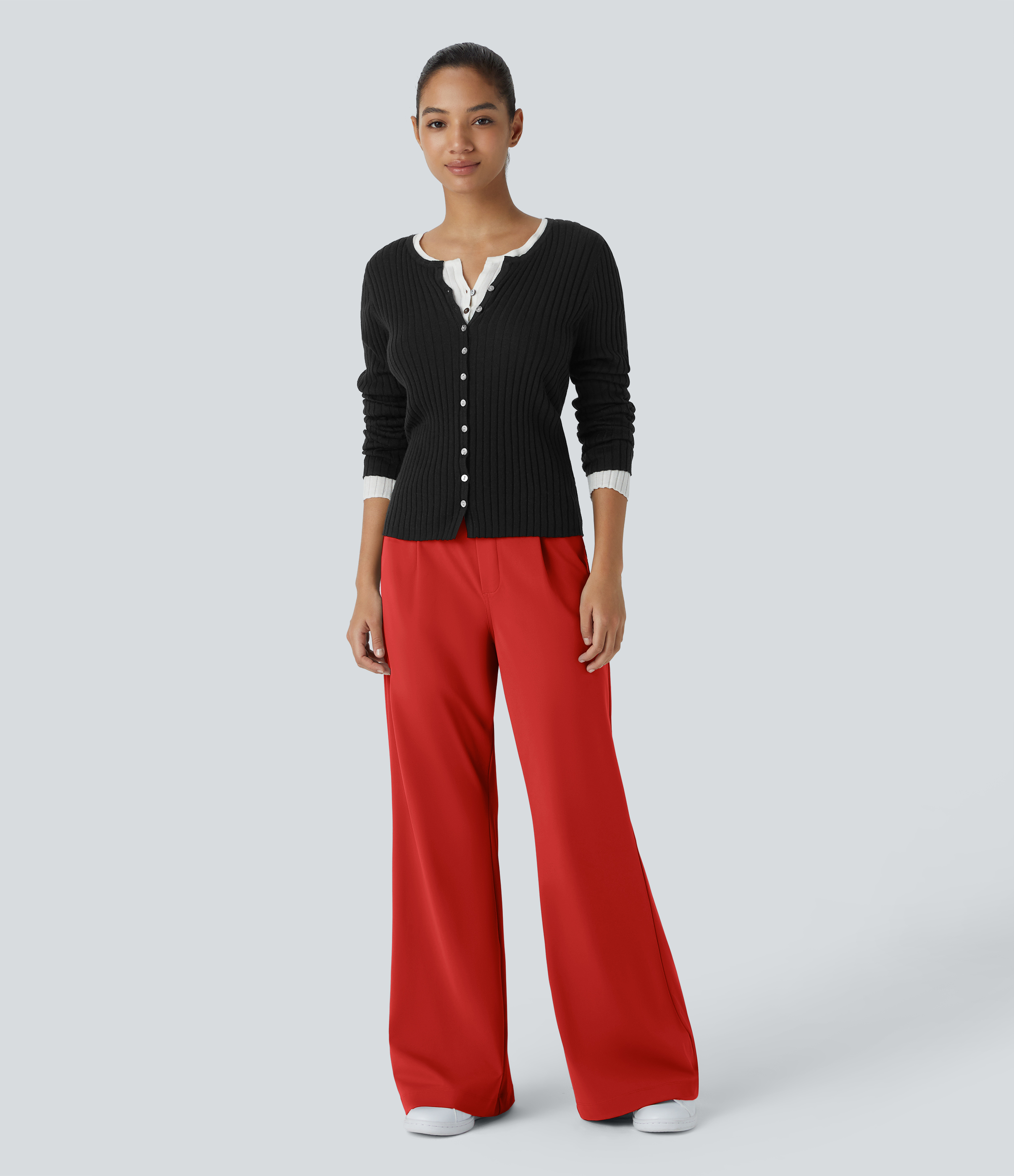 DayStretch High Waisted Pocket Work Flare Pants