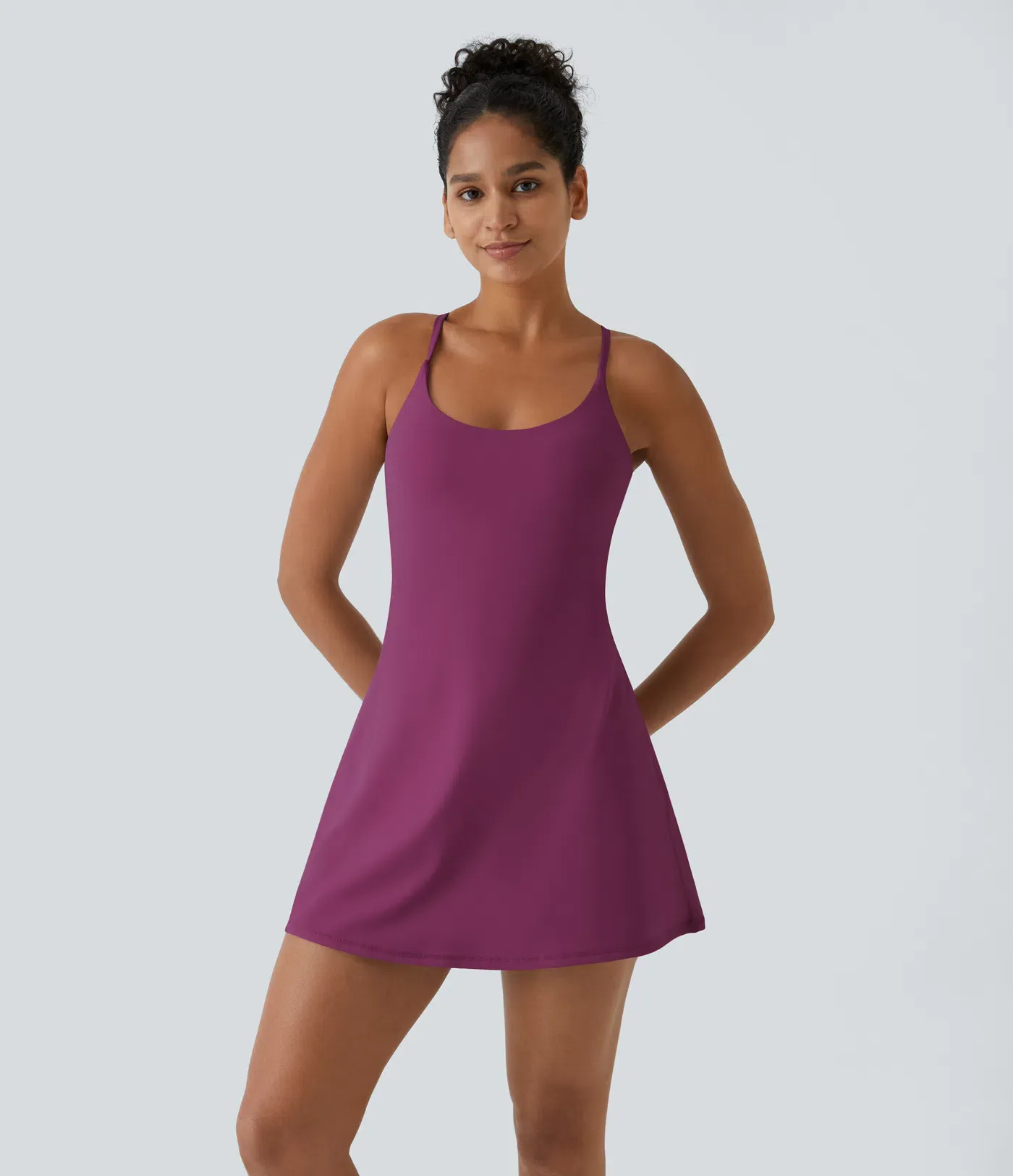 Open Back Plush Sports Dress-easy To Wear And Take Off Version
