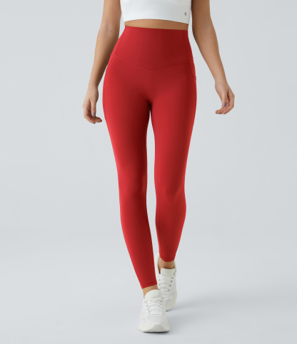 High Waisted Tummy Control Pocket Shaping Training Leggings