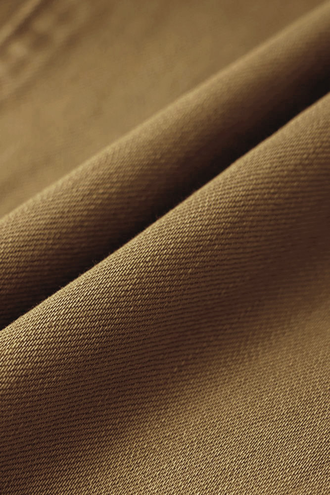 Double Button Mid Waist Straight Leg Pants