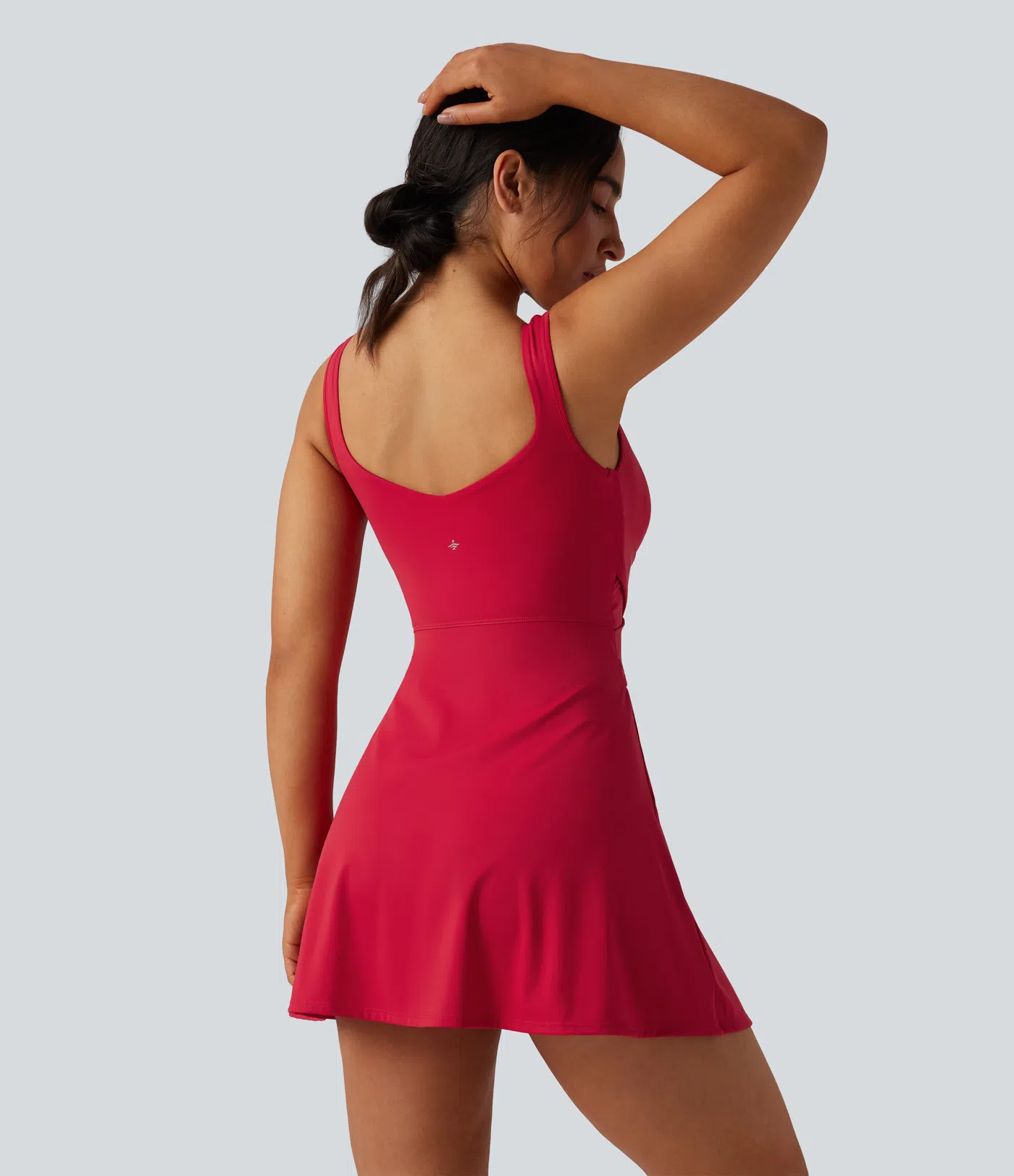 Breathable 2-in -1 Cool-Touch Mini Tennis Sport Dress With Pockets-Easy To Wear And Take-off Version-UPF50