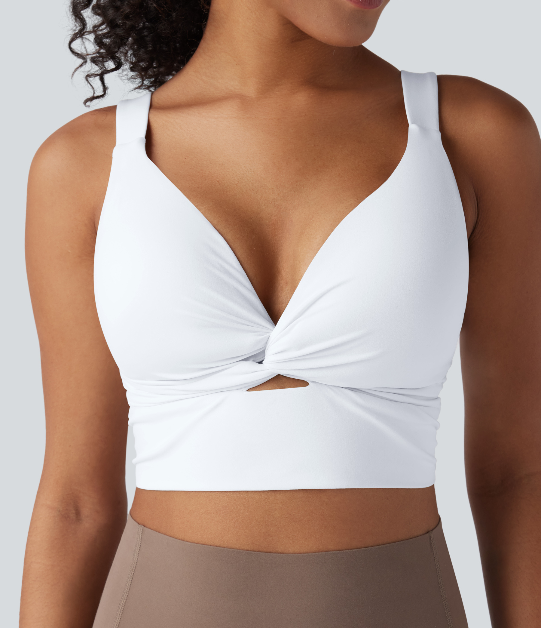 Low Support Push-Up Yoga Sports Bra D-F Cups