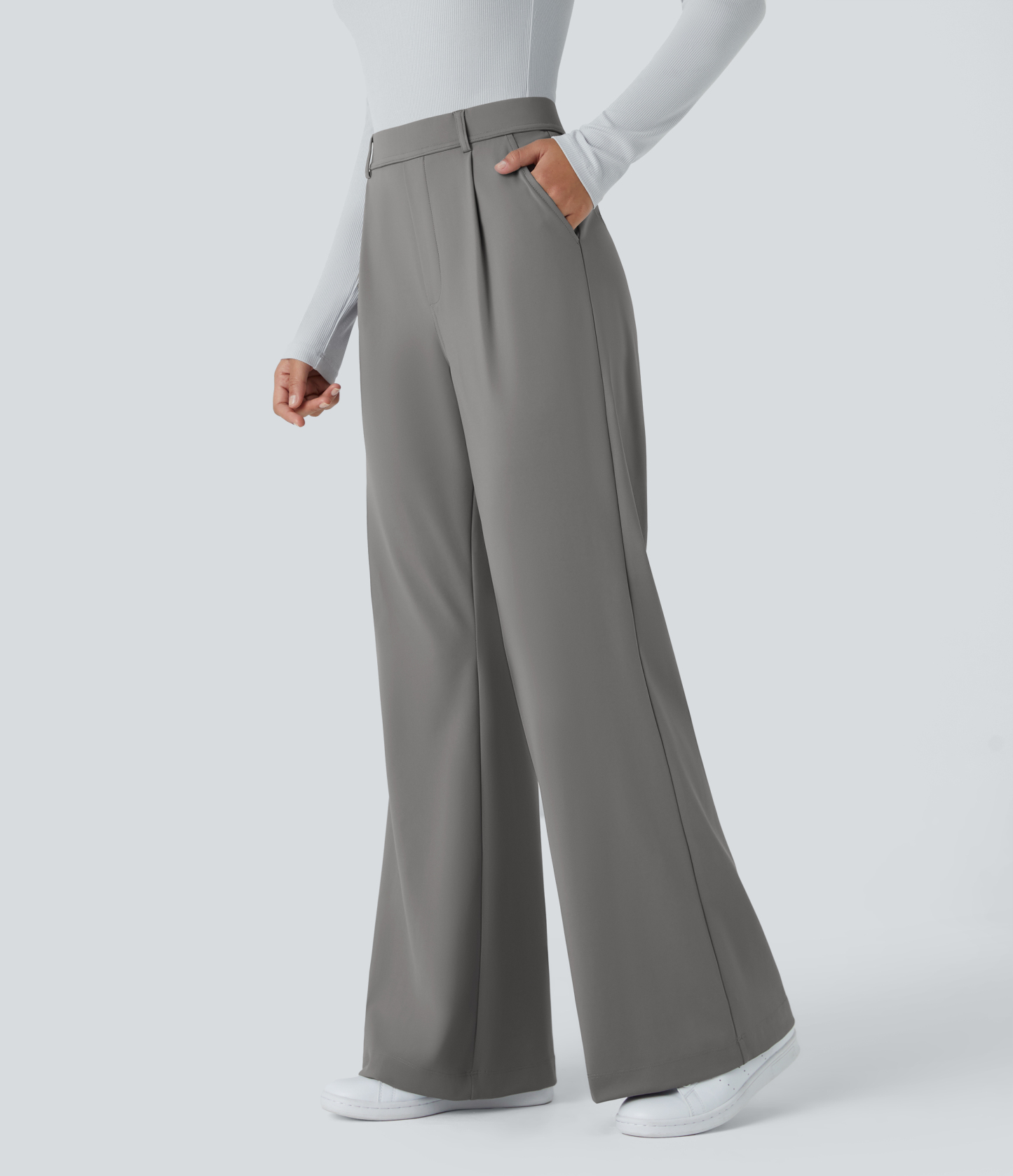 DayStretch High Waisted Pocket Work Flare Pants